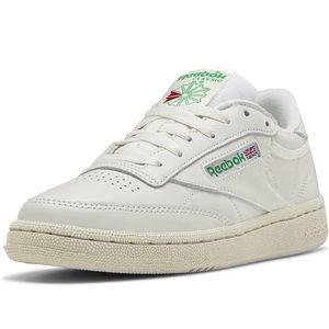 New Reebok Womens Club C85 Size 11 in Chalk/Paperwhite/Glen Green